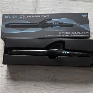 Bio Ionic Black Long Barrel Styler Curling Iron